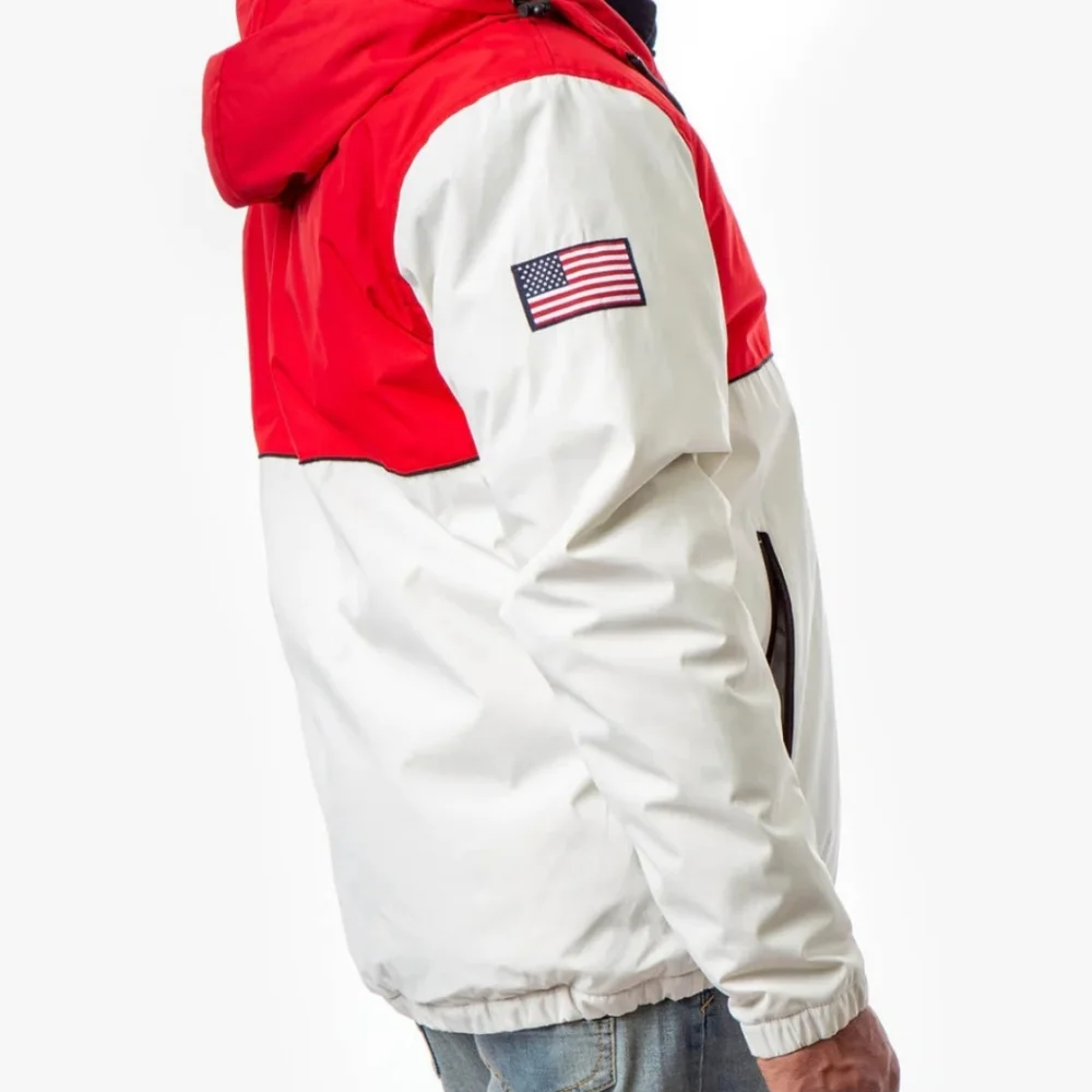 Polo Colorblock Americana Windbreaker jacket. Mens. Large.